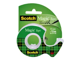 Plakband Scotch Magic 810 19mmx15m onzichtbaar + plakbandhouder