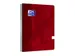 Cahier à spirale Oxford Touch A4 ligne 70 feuilles rouge