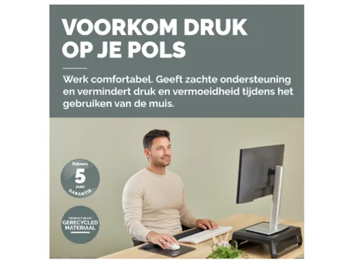 Polssteun Fellowes Breyta zwart