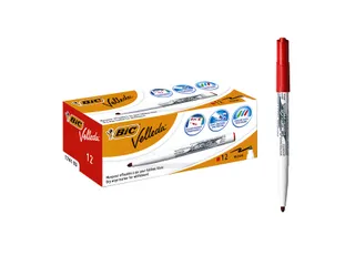 Whiteboardmarker Bic Velleda 1741 rond medium rood - 6
