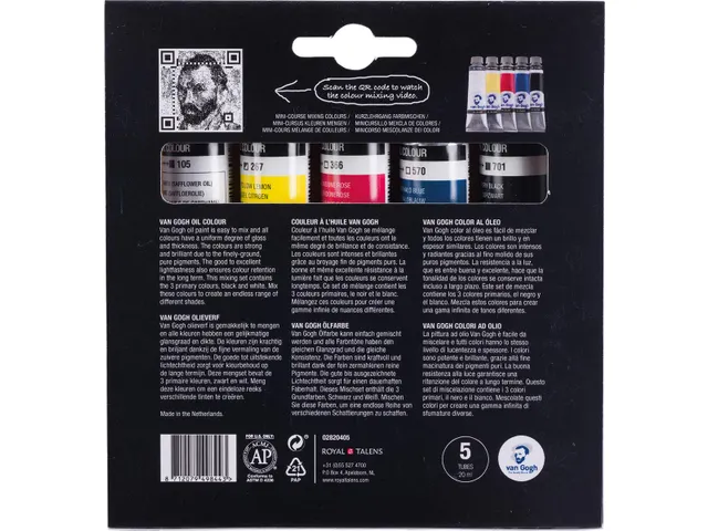 Olieverf, Primaire Mengset Van 5 X 20 Ml