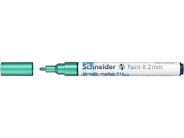 Metallic marker Schneider Paint-It 011 2mm groen metallic