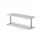 Elektrisch ihv bureau,HxBxD 650-1310x2000x800mm,blad lichtgrijs