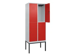 dubbeldekse locker,HxBxD 2120x800x500mm,2x2vak.,vak B 400mm - 2