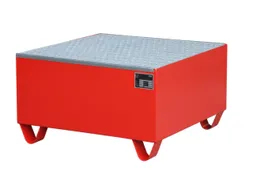Systeem-Opvangbak Rood 1x 200l Opvangvol. 203l 465x 800x 800mm Rooster