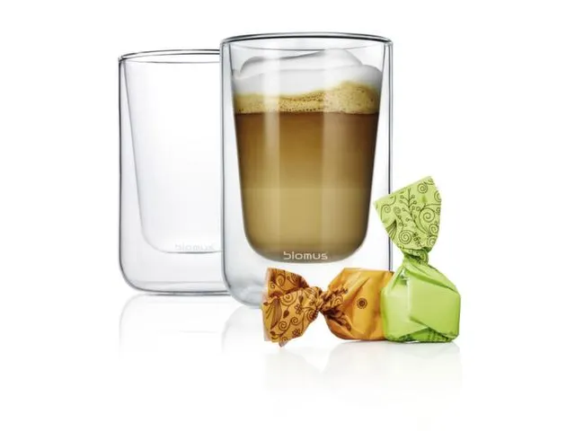 Set Cappuccinokopjes 2 Glazen Thermoglas 25cl