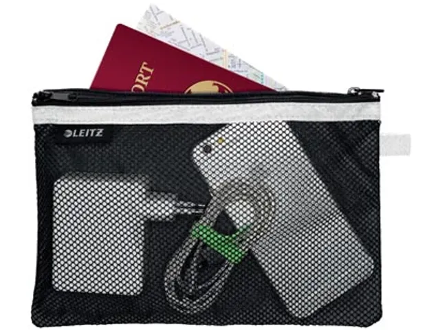 WOW Etui, L, 2 vakken, zwart