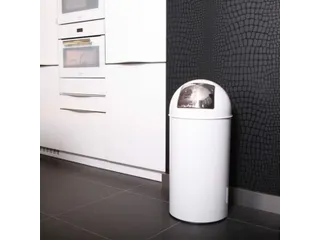 Afvalbak Pushcan 40 Liter Wit - 2