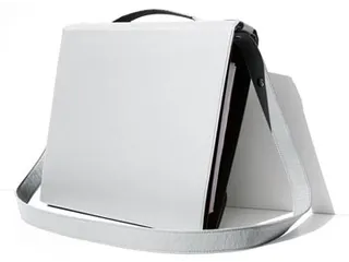 Mappendrager, Wit Leder - 3