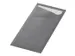 Pochette couvert 85x19cm Gris et serviette blanche Boîte 5x 100 pièc