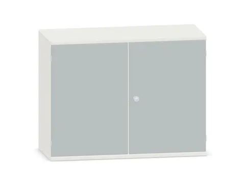 kantoorkast,HxBxD 770x1000x430mm,decor romp wit,decor front lichtgrijs