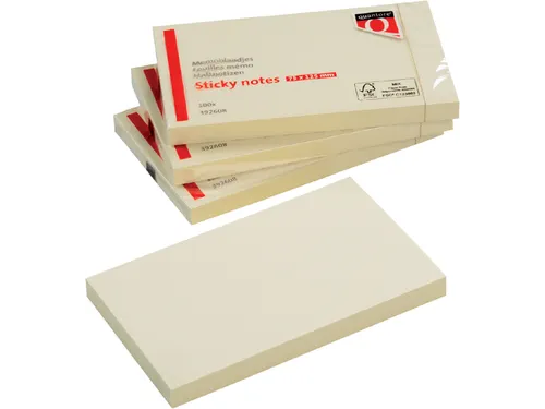 Memoblok Quantore 76x127mm geel
