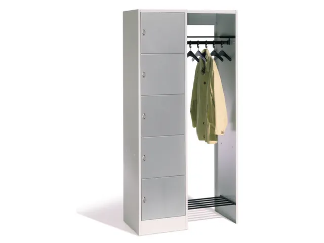 Garderobe-en Vakkenkastsysteem HxBxD 1950x960x480mm 5 Vakken 5 Hangers