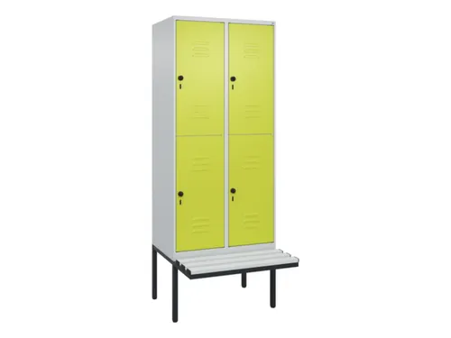 Dubbeldekse dekenkist,HxBxD 2120x800x815mm,2x2vak.,vak B 400mm