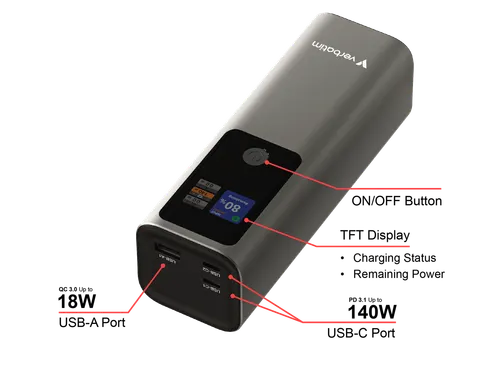 Verbatim 32269 Charge'n'Go 27000mAh Power Bank