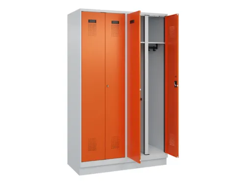 locker voor scheiding van kleding,HxBxD 1950x1200x500mm,4vak
