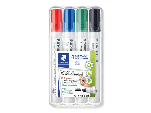 Whiteboardmarker Staedtler Lumocolor 351 set à 4 stuks assorti