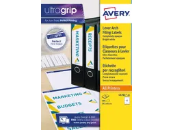 Avery L4761-25 Rugetiket 61x192mm Zelfklevend Wit 100 stuks