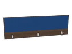 opzetpaneel bureau aanbouw achter NV bruin hickory blauw 1800mm