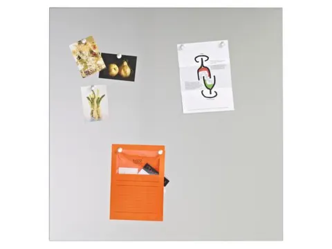 RVS plaat,HxB 970x970mm,geborsteld,magnetisch