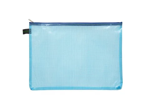 Trousse Foldersys A4 EVA sans PVC bleu transparent