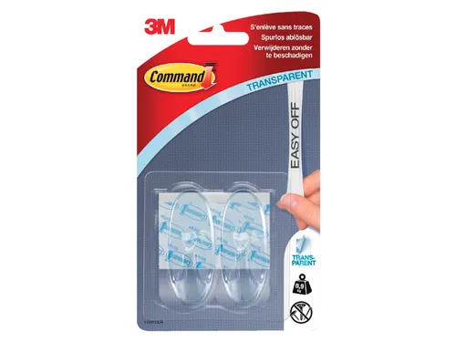 Bevestigingsstrip 17091Clr 2 Ovale Haken Medium draagvermogen 900 gram