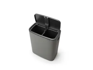Afvalbak Bo Touch Bin 2x30 Liter Mineral Concrete Grijs - 4