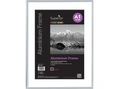 Fotolijst Seco A1 zilverkleurig Geborsteld aluminium. 11mm