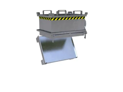 mini-bodemklepcontainer,HxLxB 625x600x800mm,0,13m³,inrijbeugel,staal