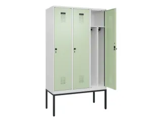 locker voor scheiding van kleding,HxBxD 2120x1200x500mm,3vak - 1