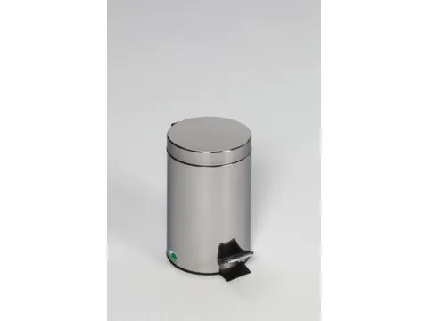 RVS pedaalemmer,3l,HxØ 270x170mm,binnenbak kunststof,romp gepolijst