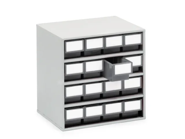 Bakkenunit Hxbxd 395X400X300Mm 16Laden Grijs Behuizing Ral7035