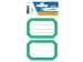Boek Etiket Herma 5716 82x55mm Groene rand gelinieerd 12 stuks