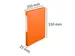 CARTOBOX glanskarton rug 25mm oranje