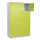 lockerkast,HxBxD 1850x1200x500mm,3x4vakken,vak B 400mm,cil.-slot