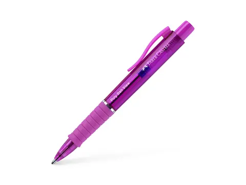 Balpen Faber-Castell Polyball View Electric Fuchsia