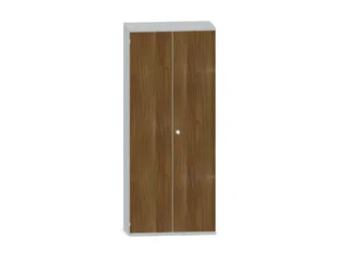 Kantoorkast 1920x800x430mm Decor Romp Lichtgrijs Decor Front Noten - 1
