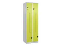 Z-garderobekast,HxBxD 1850x600x500mm,vak B 150/300mm,draaigrendel