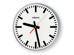 Wandklok Kwarts Klokkenkast Gelakt Metaal 30 cm Kleur Ral1023