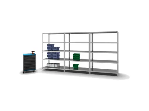 magazijnstelling,grondveld,HxBxD 2000x1300x600mm,vaklast 350kg