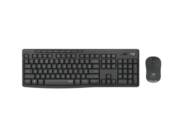 Toetsenbord en muis Logitech MK295 qwerty grafiet