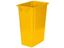 afvalverzamelaar,60l,HxBxD 580x320x460mm,romp PP geel,gesloten