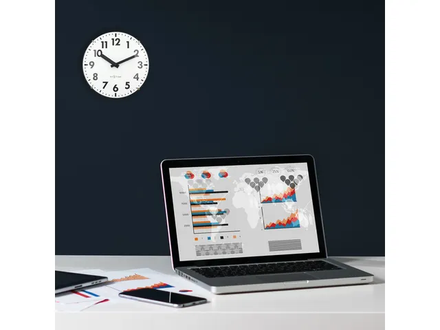 Tafelklok Nextime Duomo Mini 20 cm wit gebolde glazen lens