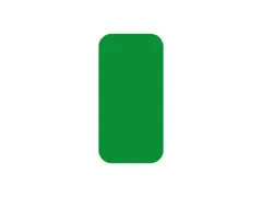 plaksymbool,rechthoek,markering HxB 150x50mm,polycarbonaat,groen