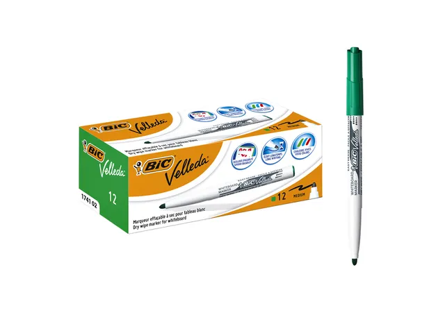 Whiteboardmarker Bic Velleda 1741 rond medium groen
