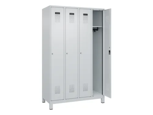 locker,HxBxD 1950x1200x500mm,4vak,vak B 300mm,cil.-slot,voeten