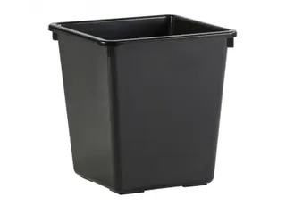 Vierkant Tapse Papierbak 27 Liter Zwart - 1