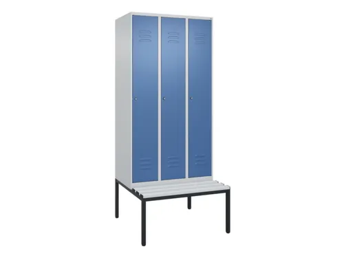 locker voor scheiding van kleding,HxBxD 2120x900x815mm,3vak