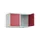 opzetkast,v. locker,2vak.,vak B 400mm,HxBxD 500x800x500mm,cilinderslot