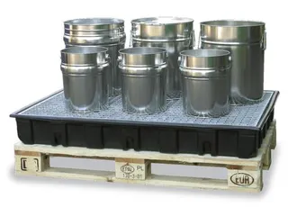 PE-palletopzetbak,v. kleinemballage,opvangvol. 140l - 1